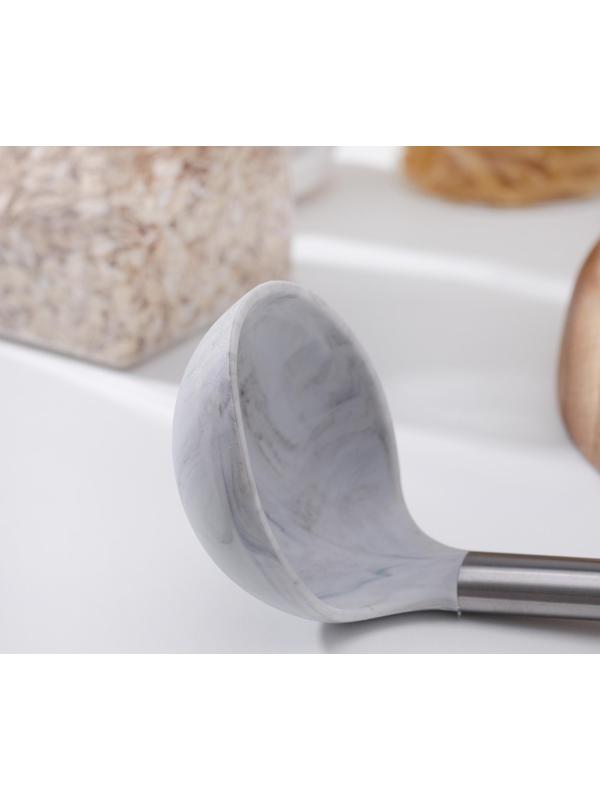 Половник Доляна «Шанти», 29,5 см, цвет серый