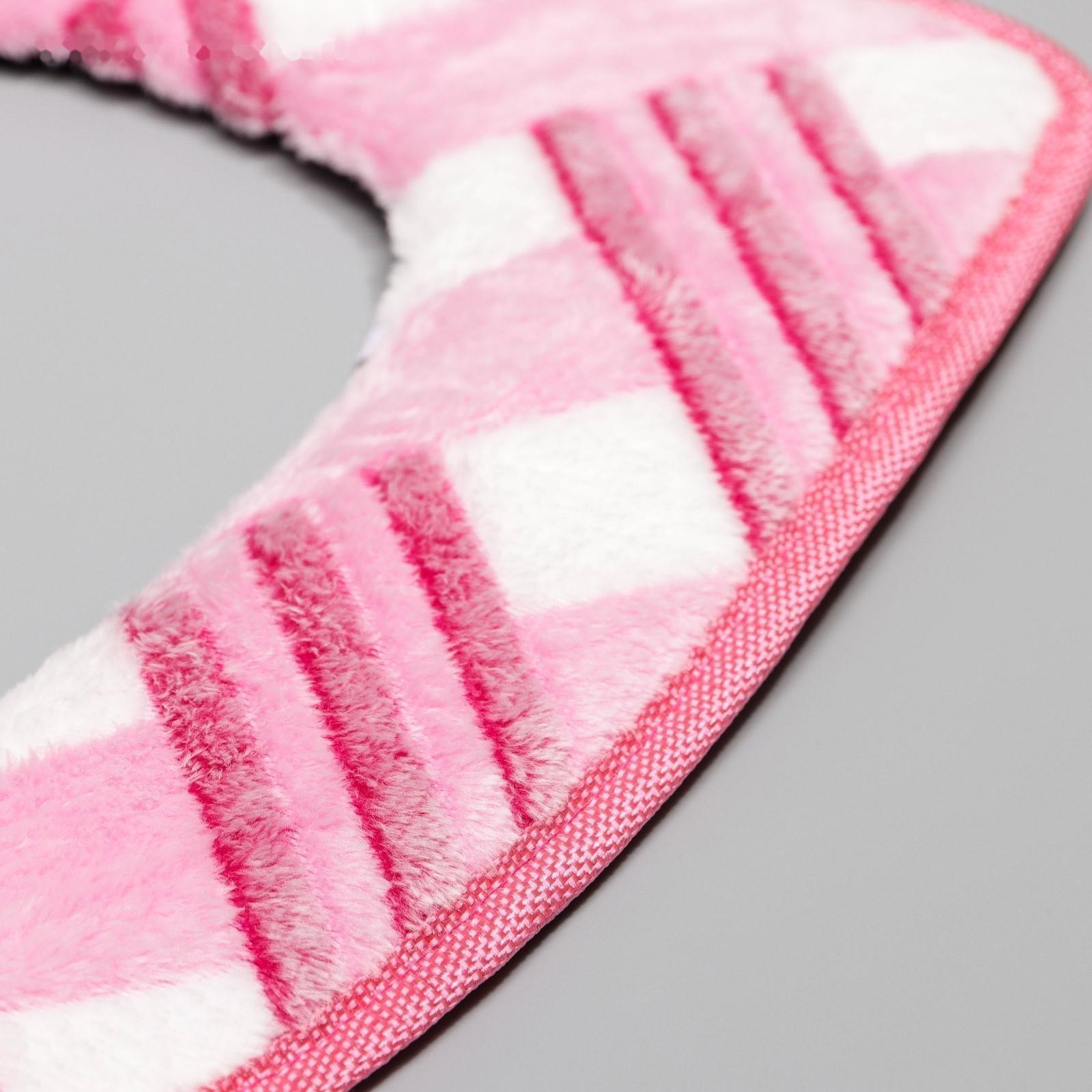 Чехол на сиденье для унитаза на липучках Доляна «Универсал», 35×43 см, цвет МИКС