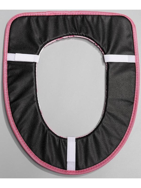 Чехол на сиденье для унитаза на липучках Доляна «Универсал», 35×43 см, цвет МИКС