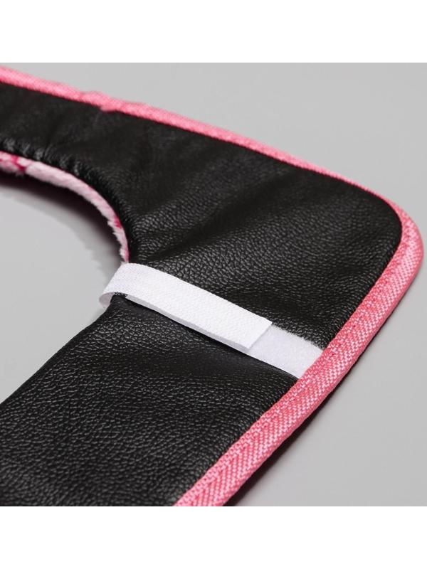 Чехол на сиденье для унитаза на липучках Доляна «Универсал», 35×43 см, цвет МИКС