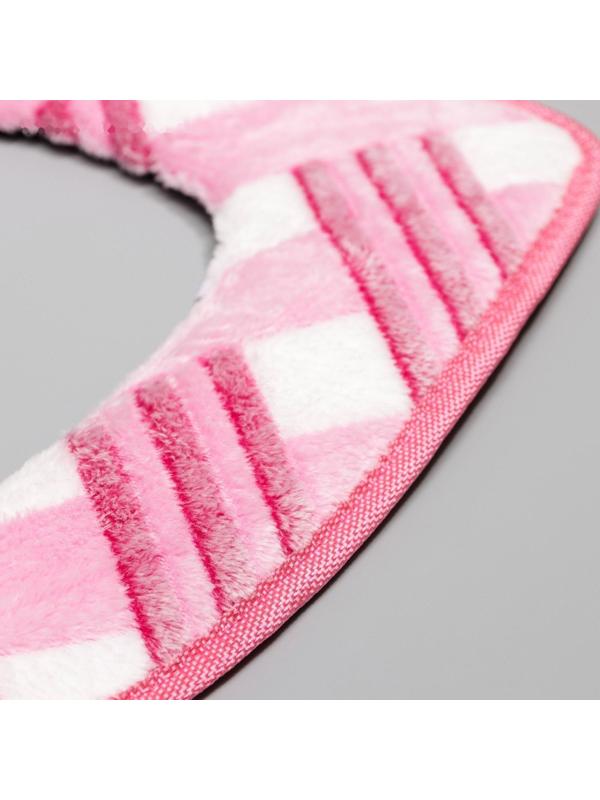 Чехол на сиденье для унитаза на липучках Доляна «Универсал», 35×43 см, цвет МИКС