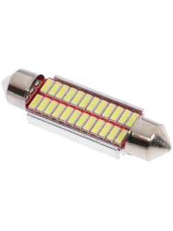 Автолампа светодиодная Cartage, C5W, 12 В, 22 SMD, 41 мм, свет белый