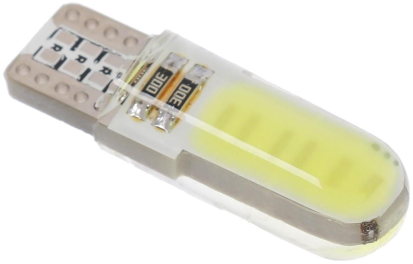 Автолампа светодиодная Cartage, T10, 12 В, 2 COB, свет белый