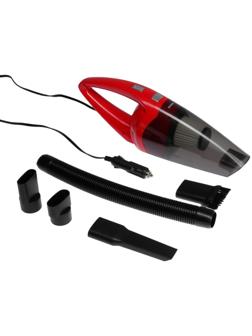 Пылесос автомобильный Cartage CYCLONE TURBO 100 Вт, 12 В, 5 насадок, красный