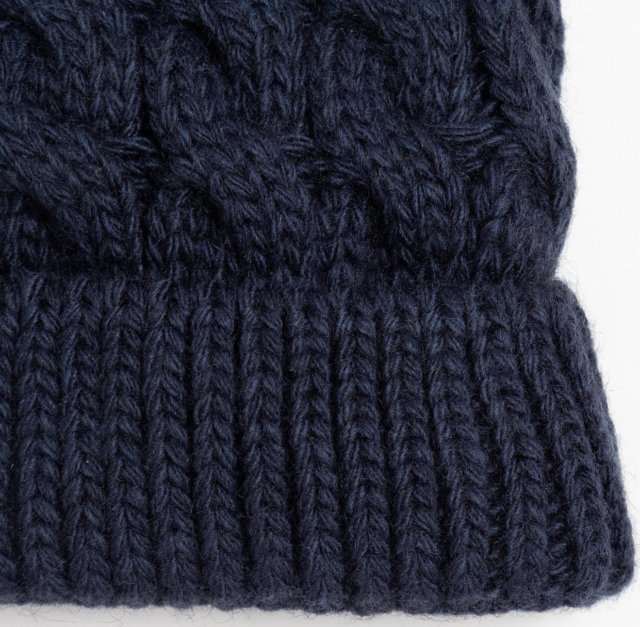 Шапка женская , цвет тёмно-синий, размер 56-58