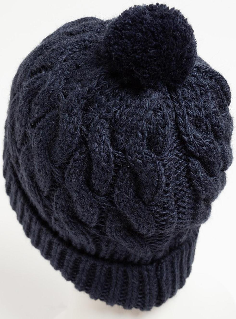 Шапка женская , цвет тёмно-синий, размер 56-58