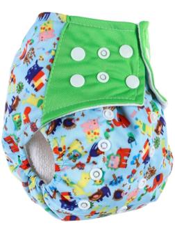 Многоразовый подгузник+ 1 вкладыш в комплекте «Зверушки»