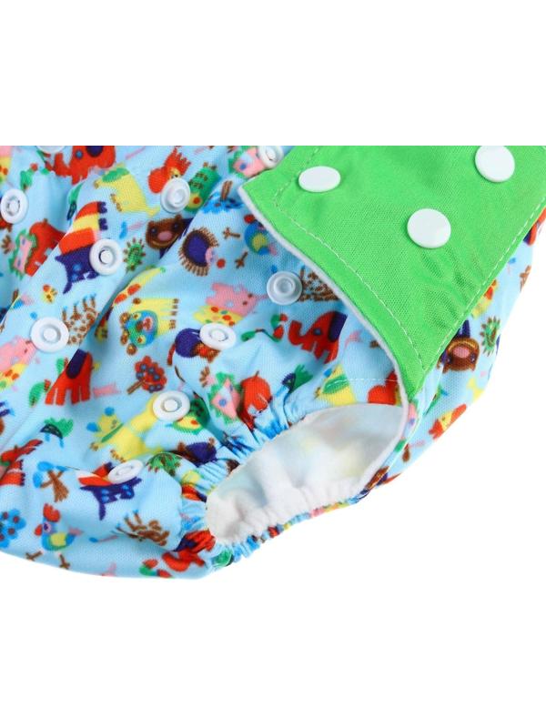Многоразовый подгузник+ 1 вкладыш в комплекте «Зверушки»