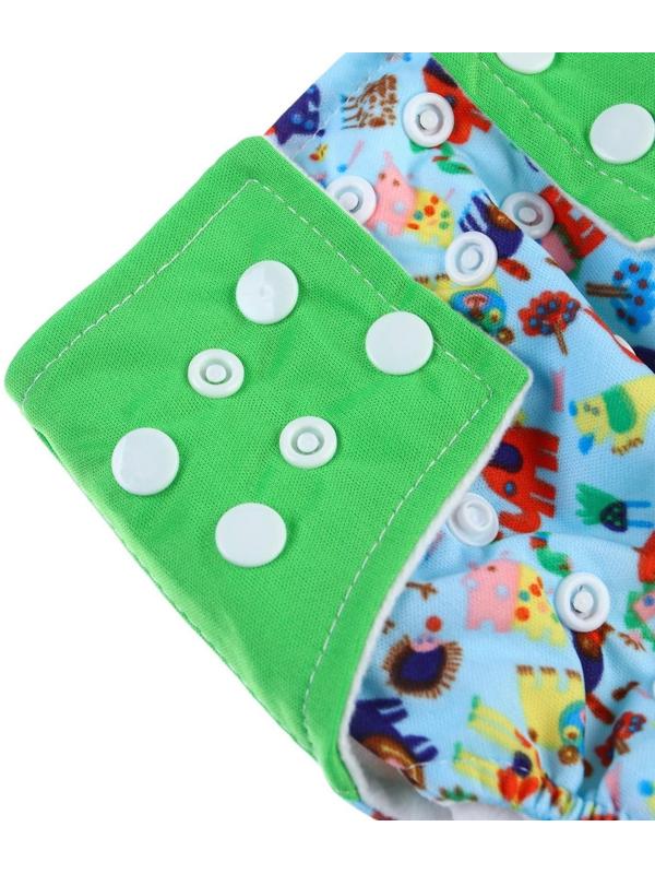 Многоразовый подгузник+ 1 вкладыш в комплекте «Зверушки»
