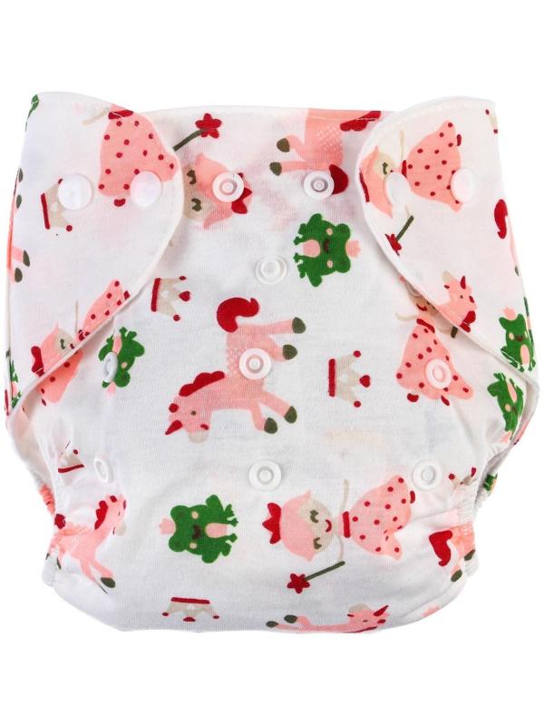Многоразовый подгузник с вкладышем «Единорог»