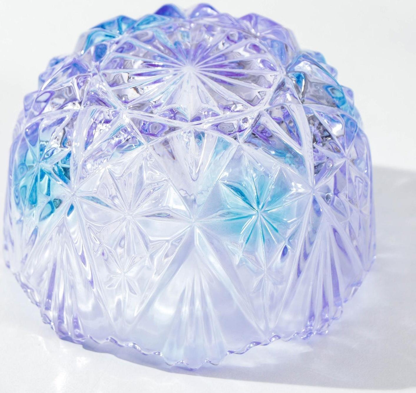 Сахарница стеклянная Доляна «Сумерки», 250 мл, 10×12,5 см, с крышкой