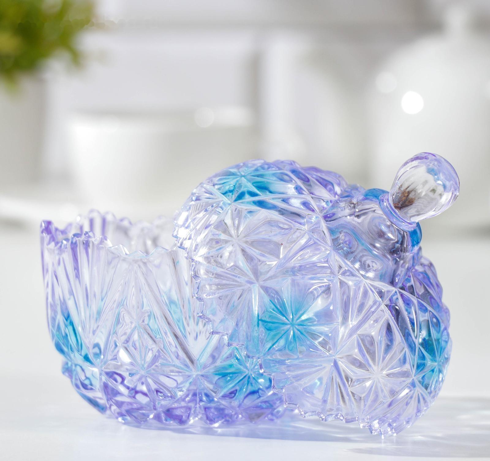 Сахарница стеклянная Доляна «Сумерки», 250 мл, 10×12,5 см, с крышкой