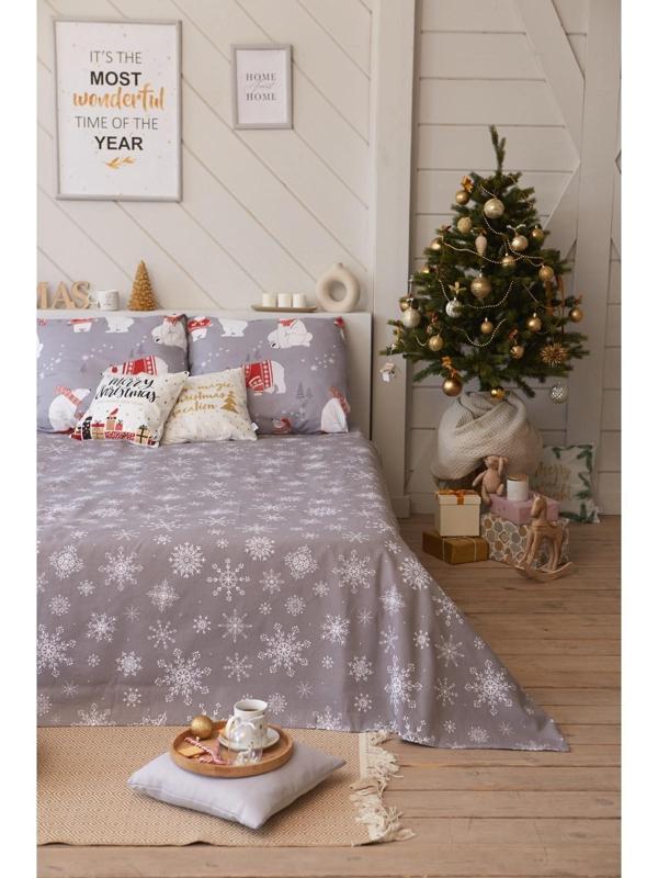 Покрывало Этель «Снежинки», 150*215 см, 100% хлопок