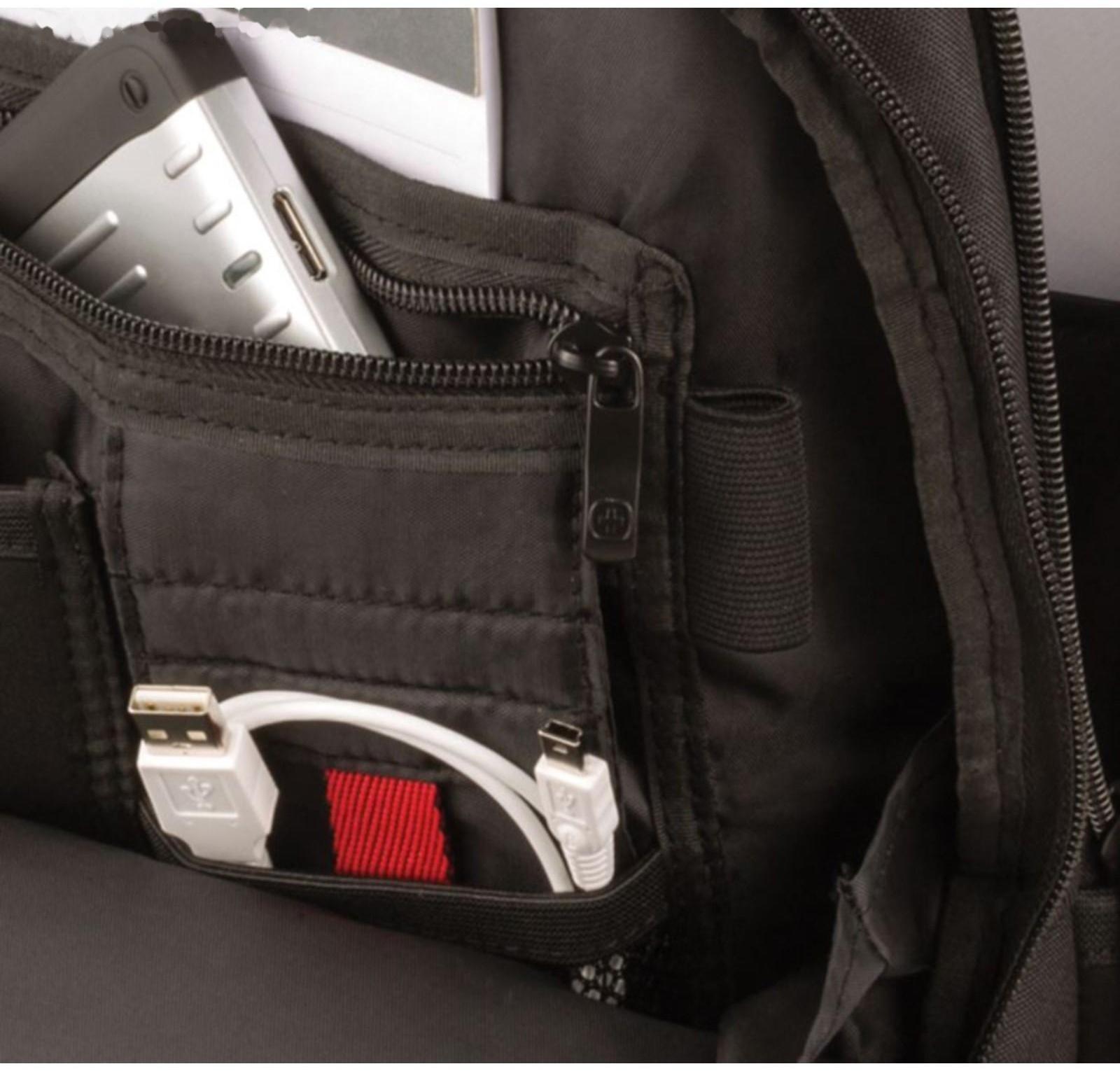 Рюкзак молодёжный Wenger, 43 х 32 х 21 см, эргономичная спинка, отделение для ноутбука, чёрный