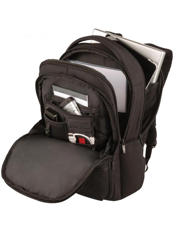 Рюкзак молодёжный Wenger, 43 х 32 х 21 см, эргономичная спинка, отделение для ноутбука, чёрный