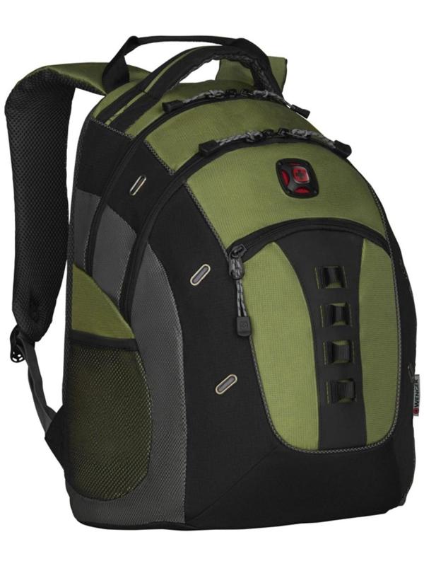 Рюкзак молодёжный Wenger, 49 х 38 х 25 см, эргономичная спинка, отделение для ноутбука, зелёныйёный