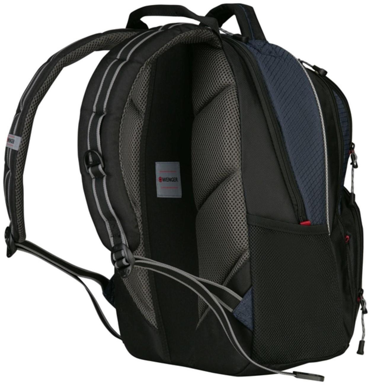Рюкзак молодёжный Wenger, 46 х 35 х 23 см, эргономичная спинка, отделение для ноутбука, синий