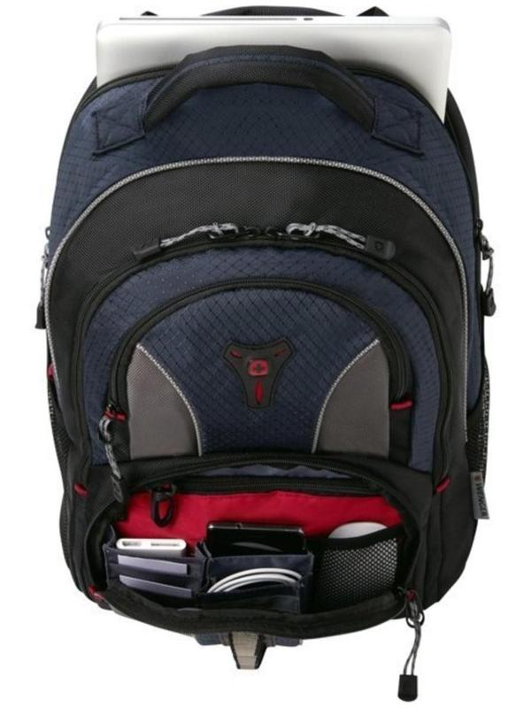 Рюкзак молодёжный Wenger, 46 х 35 х 23 см, эргономичная спинка, отделение для ноутбука, синий