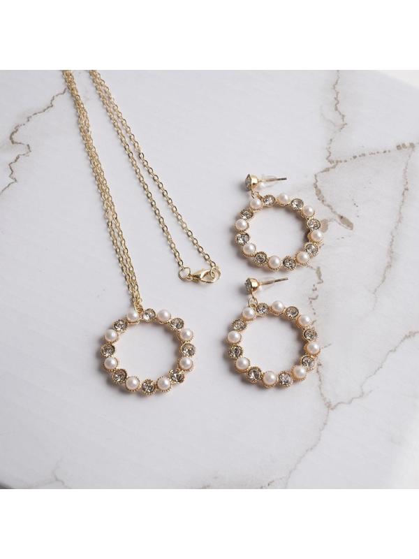 Гарнитур 2 предмета: серьги, кулон 