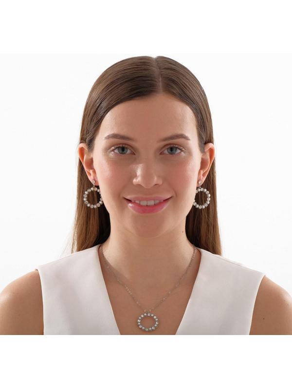 Гарнитур 2 предмета: серьги, кулон 