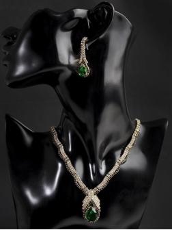 Набор 2 предмета: серьги, колье 