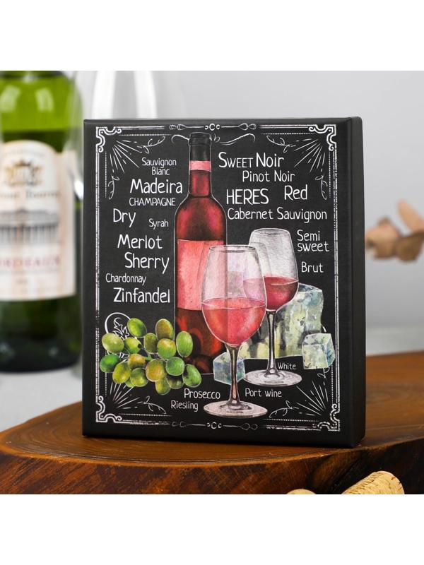 Подарочный набор штопор, аэратор, каплеуловитель, термометр «Merlot»