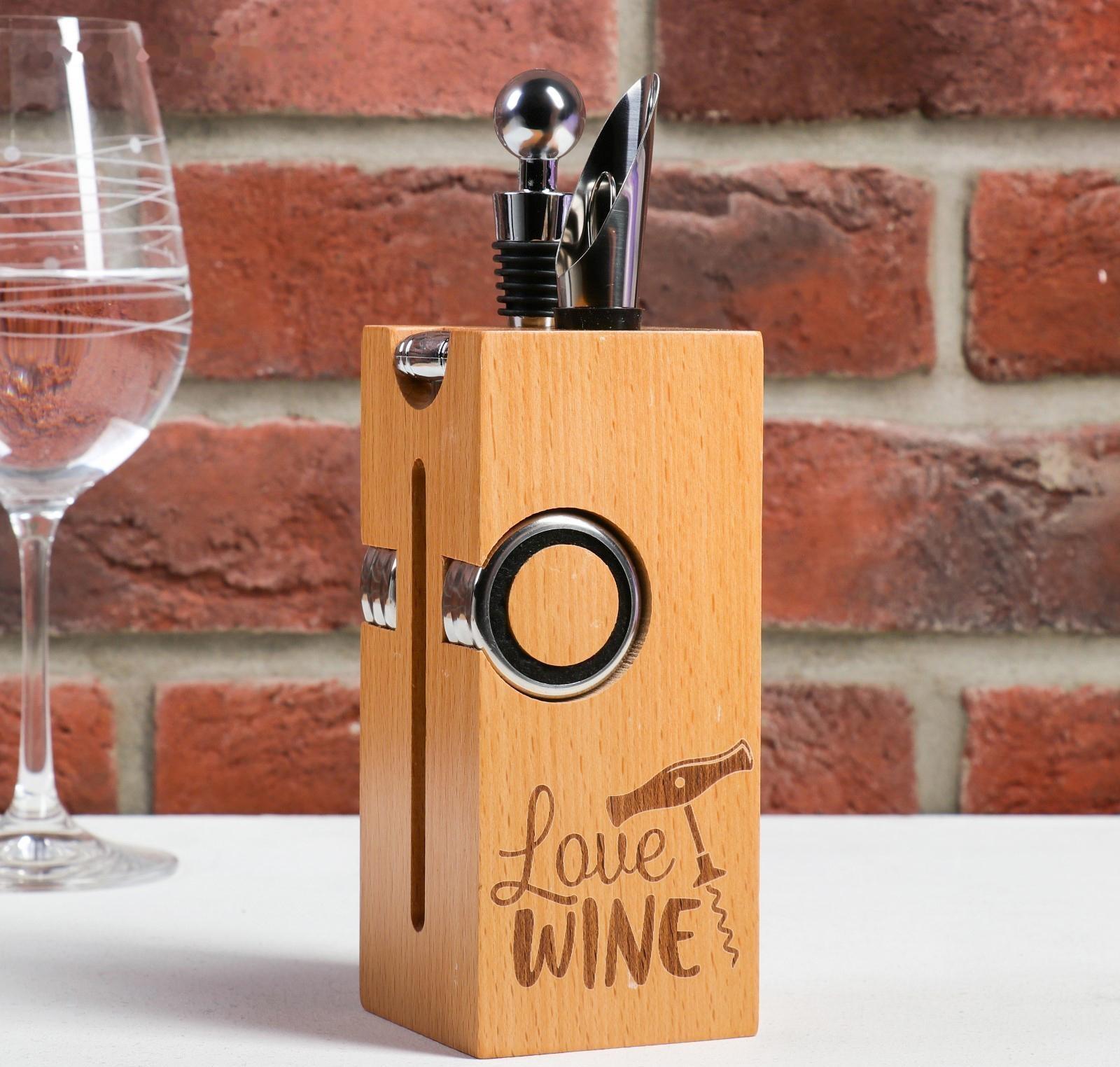 Набор для вина дерево 