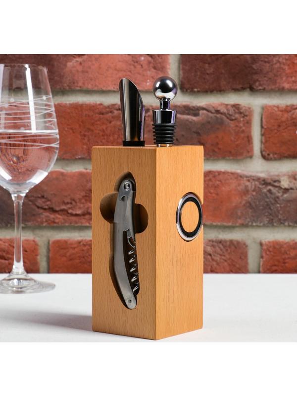Набор для вина дерево 