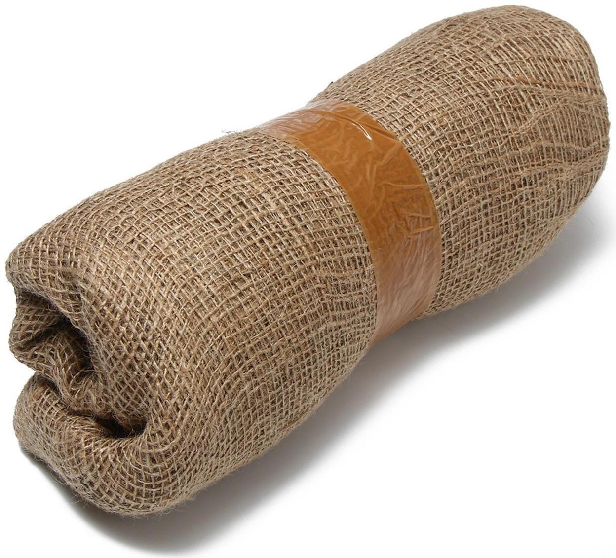 Джут натуральный, 5 × 1,1 м, плотность 150 г/м², плетение 22/20