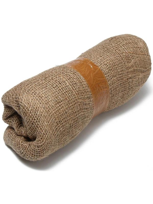Джут натуральный, 5 × 1,1 м, плотность 150 г/м², плетение 22/20