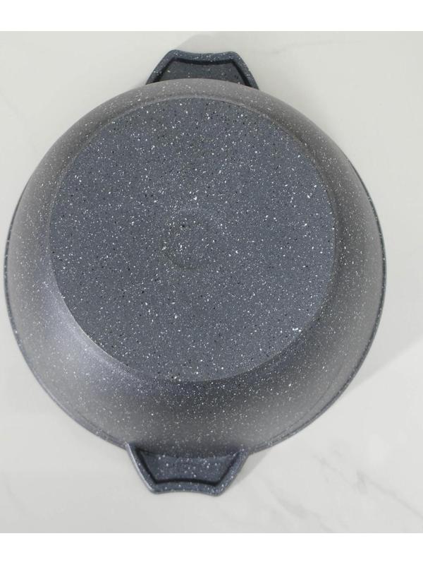 Набор посуды №1 «Гранит», 3 предмета: сковорода d=26 см, ковш 1,7 л, кастрюля 5 л, крышки, антипригарное покрытие