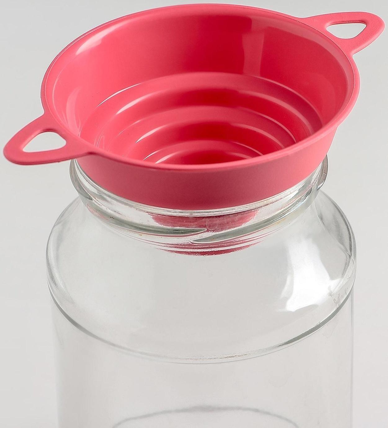 Воронка для банок 4 диаметра, верхний d=10 см, цвет МИКС