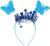 Карнавальный набор «Бабочка», 3 предмета: крылья, ободок, жезл, цвет синий