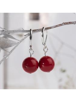 Серьги посеребрение шар №12 