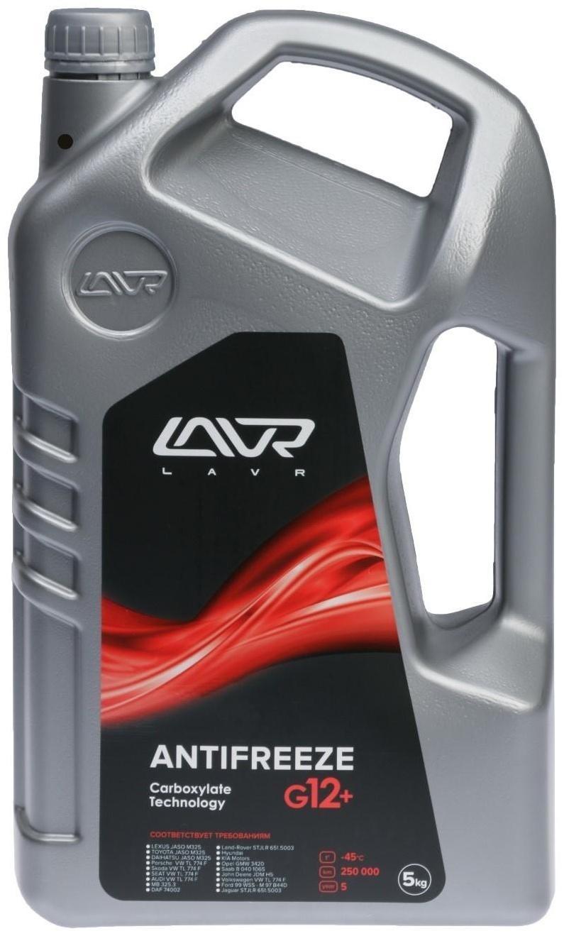 Антифриз ANTIFREEZE LAVR -40 G12+, 5 кг Ln1710