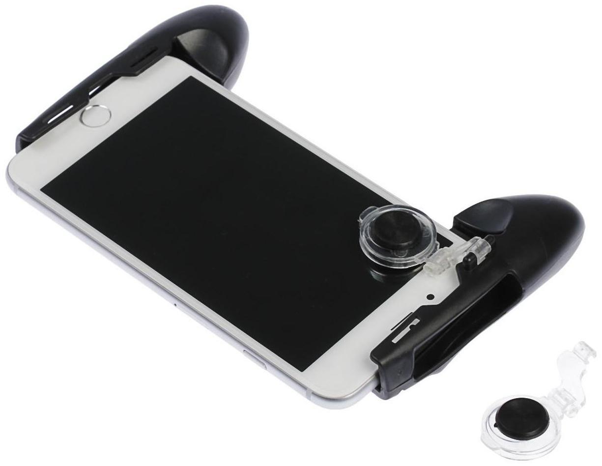 Джойстик для телефона LuazON, со стиками, ширина до 19 см, черный