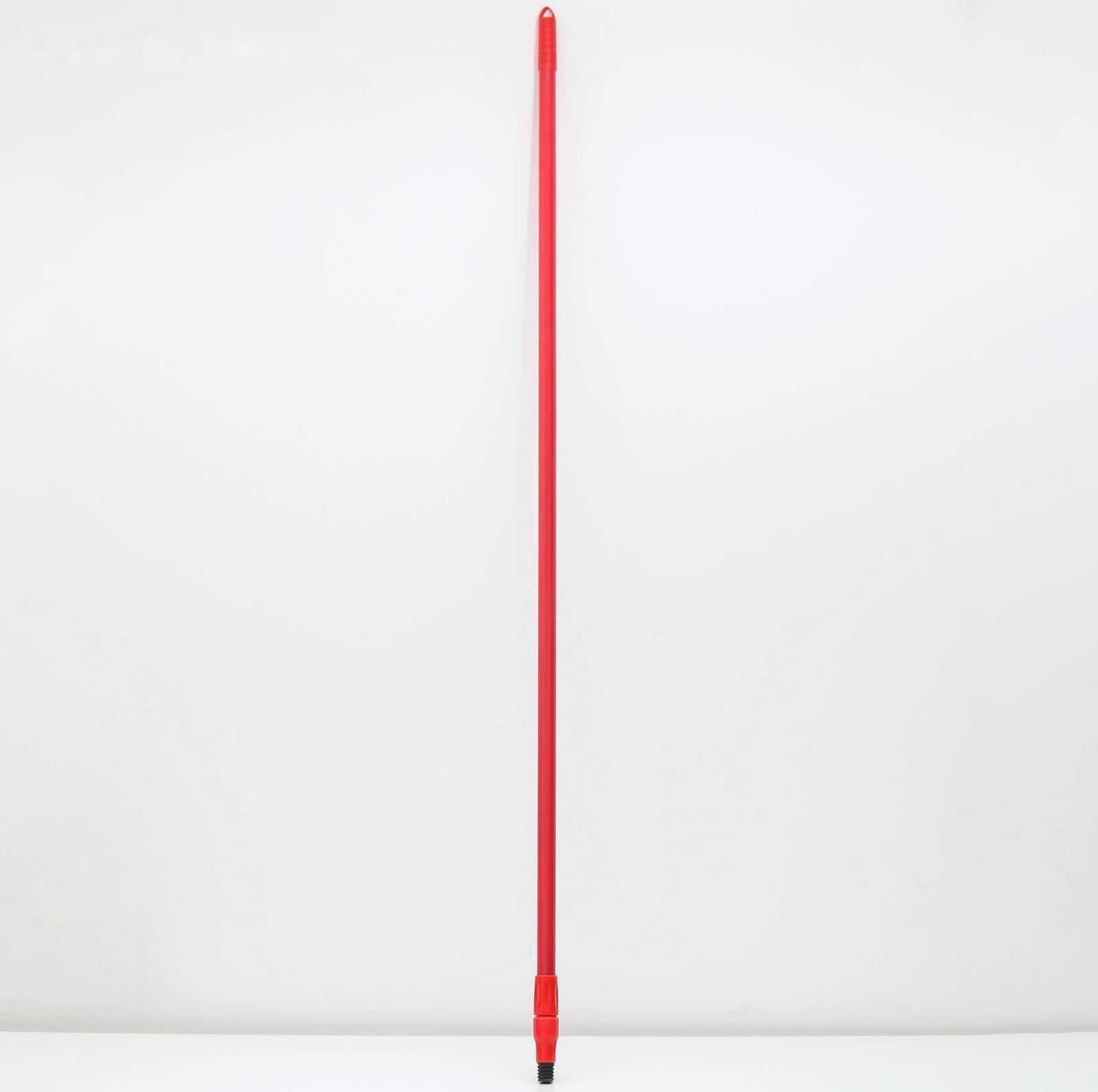 Черенок металлический, телескопический 136,5-210 см, цвет МИКС