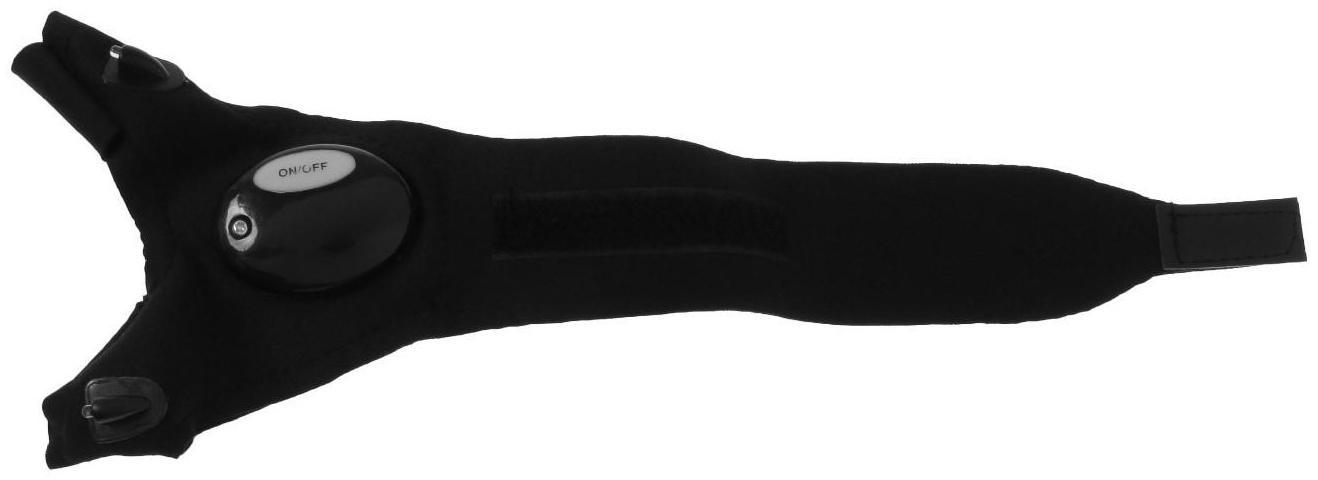 Перчатка для ремонта с двумя светодиодами, черный