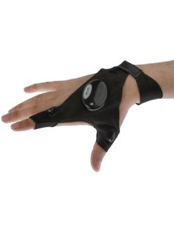 Перчатка для ремонта с двумя светодиодами, черный