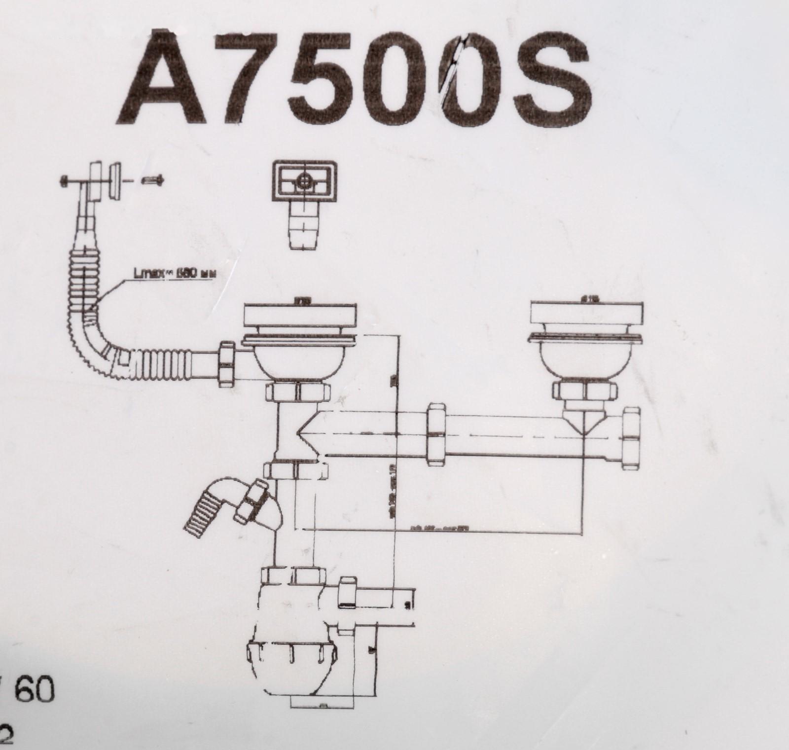 Сифон для двойной мойки 