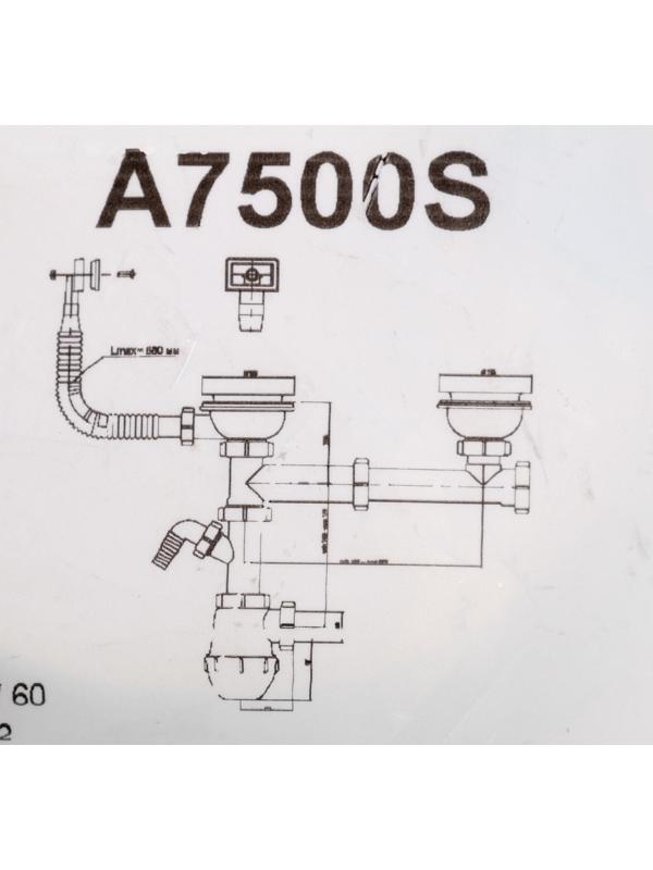 Сифон для двойной мойки 