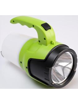 Фонарь прожекторный аккумуляторный, 5 Вт, 2 LED, 3 режима, USB, 18 х 15 х 9 см