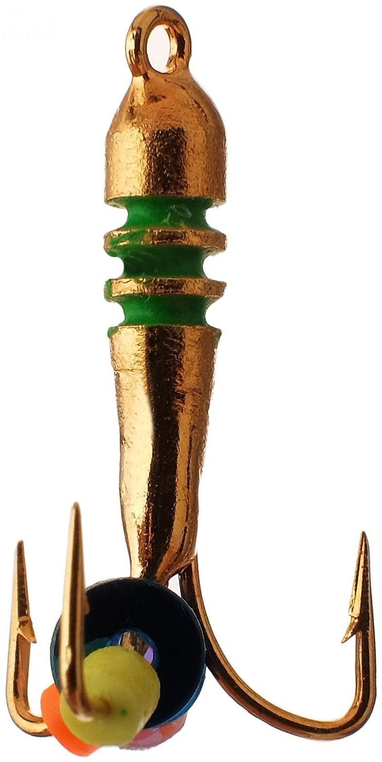 Мормышка чёртик 2,5 с рисками (гальваника)