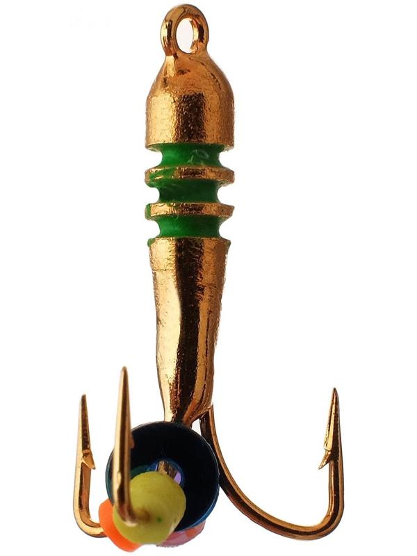 Мормышка чёртик 2,5 с рисками (гальваника)