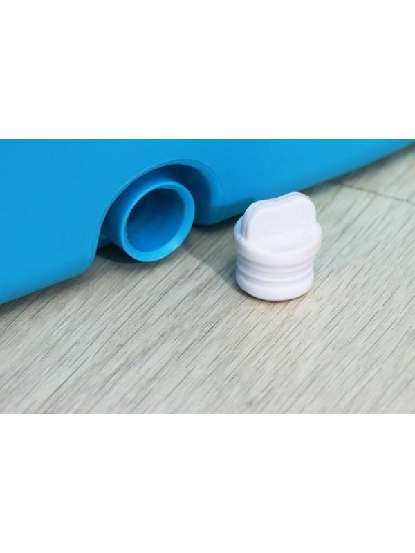 Набор для уборки: ведро на колёсиках с металлической центрифугой 18 л, швабра, запасная насадка из микрофибры, цвет синий