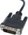 Адаптер Cablexpert A-DVID-VGAF-01, DVI 25(m)-VGA(f), кабель 0.2 м, черный
