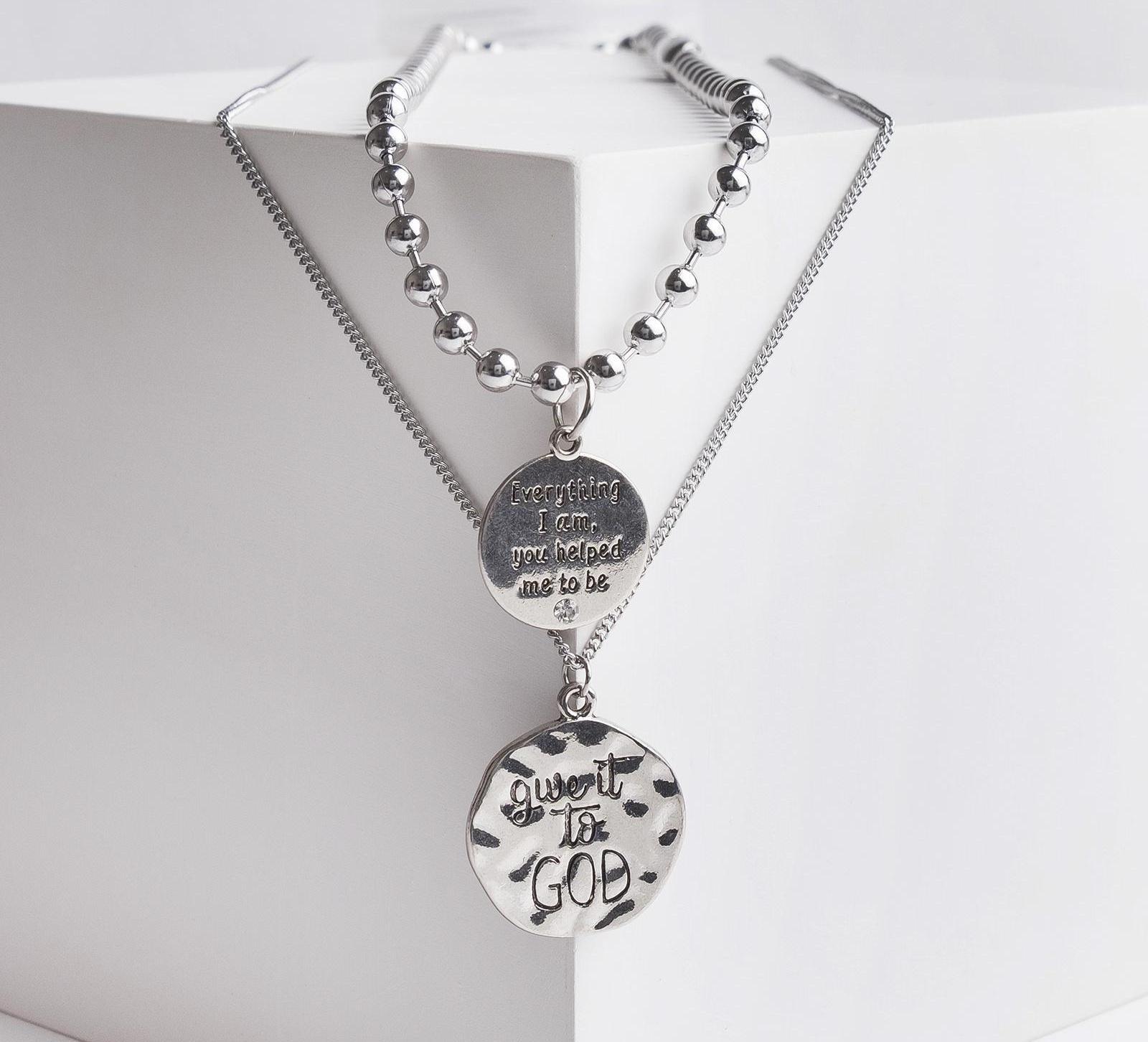 Кулон двойной 