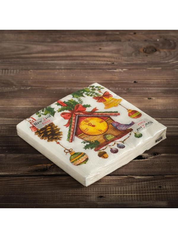 Новогодние салфетки бумажные Fresco 
