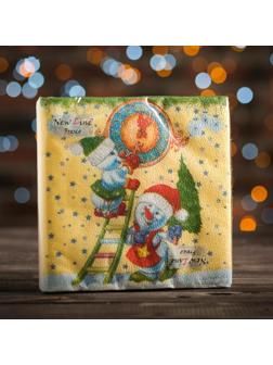 Новогодние салфетки бумажные Fresco 