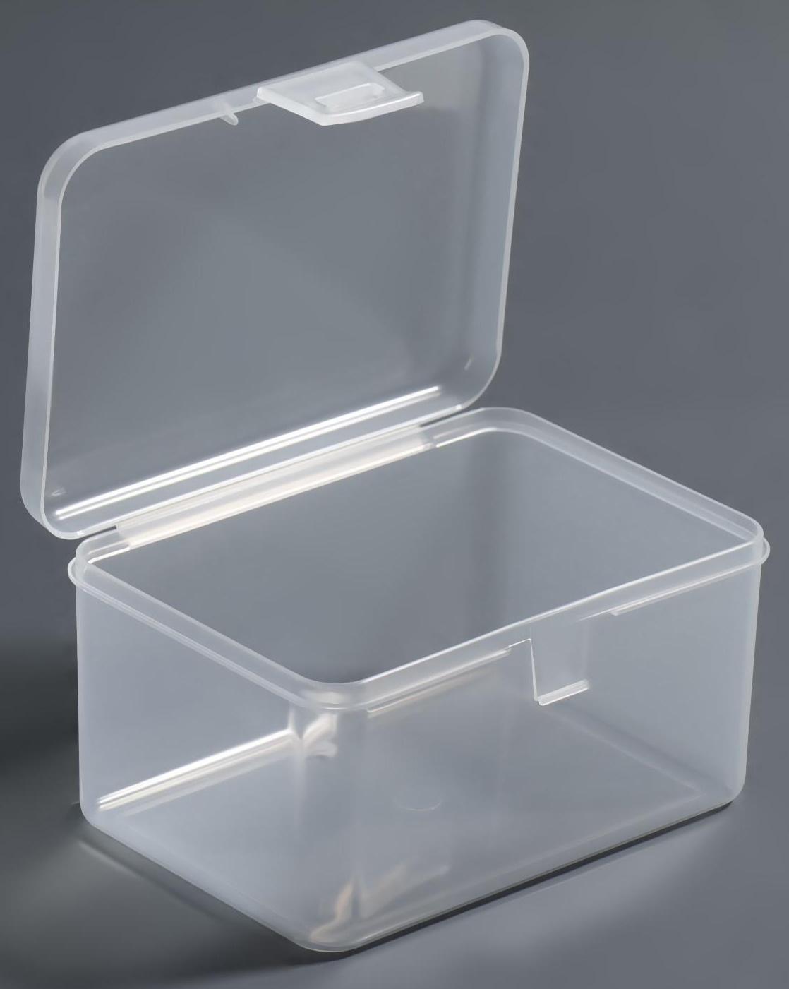 Органайзер для хранения, с крышкой, 12 × 9 × 6,5 см, цвет прозрачный